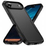 Wholesale Heavy Duty Slim Hybrid Shockproof Armor Phone Case for Apple iPhone 17 Air (Black)
