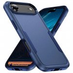 Wholesale Heavy Duty Slim Hybrid Shockproof Armor Phone Case for Apple iPhone 17 Air (Navy Blue)