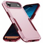 Wholesale Heavy Duty Slim Hybrid Shockproof Armor Phone Case for Apple iPhone 17 Air (Pink)