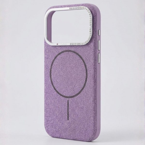 Wholesale Premium Fabric Strong Protection MagSafe Phone Case with Slip-Resistant Comfort Grip for Apple iPhone 17 Pro (Dark Purple)