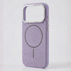 Premium Fabric Strong Protection MagSafe Phone Case with Slip-Resistant Comfort Grip for Apple iPhone 17 Pro Max (Light Purple)