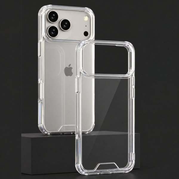Wholesale Clear Armor Hybrid Transparent Case for Apple iPhone 18 Pro / 17 Pro (Clear)