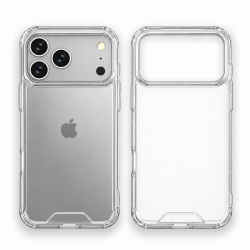 Clear Armor Hybrid Transparent Case for Apple iPhone 18 Pro Max / 17 Pro Max (Clear)