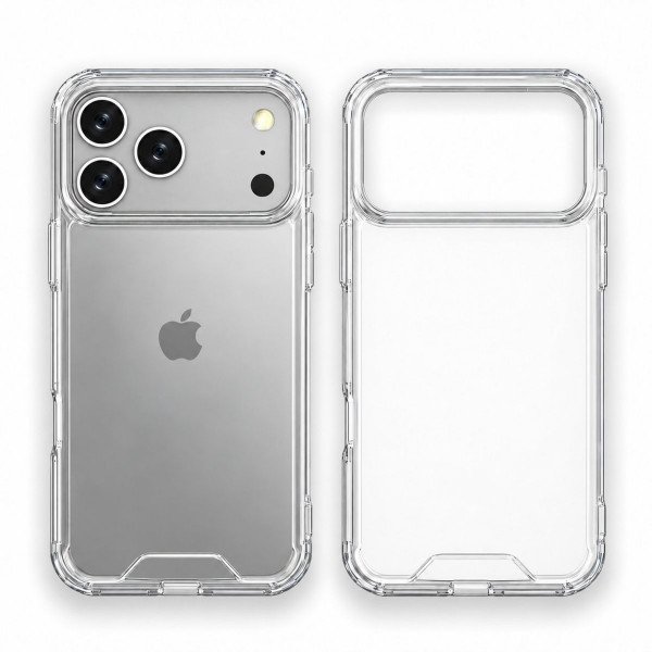 Clear Armor Hybrid Transparent Case for Apple iPhone 18 Pro Max / 17 Pro Max (Clear)