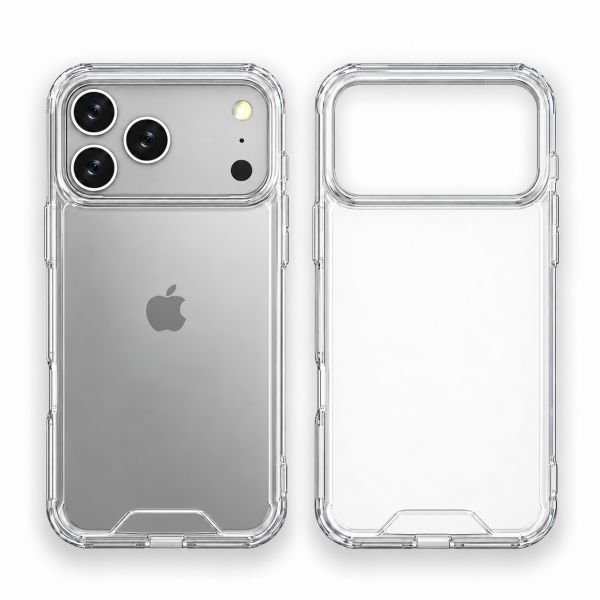 Wholesale Clear Armor Hybrid Transparent Case for Apple iPhone 18 Pro Max / 17 Pro Max (Clear)