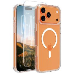 MagSafe Phone Case with Screen Protector for iPhone 17 Pro Max (Clear)