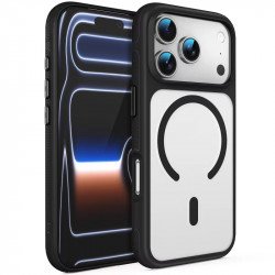 Matte Translucent Magnetic MagSafe Case for Apple iPhone 18 Pro / 17 Pro (Black)