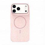 Wholesale Premium Fabric Strong Protection MagSafe Phone Case with Slip-Resistant Comfort Grip for Apple iPhone 17 Pro Max (Rose Pink)
