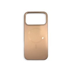 Slim Matte Metallic Finish Phone Case with Magnetic MagSafe Compatible Ring for Apple iPhone 17 Pro Max (Bronze)
