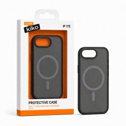 Magnetic MagSafe-Compatible Silicone Phone Case with Shockproof, Anti-Scratch Protection for Apple iPhone 17e / 16e (Black)