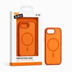 Wholesale Magnetic MagSafe-Compatible Silicone Phone Case with Shockproof, Anti-Scratch Protection for Apple iPhone 17e / 16e (Orange)