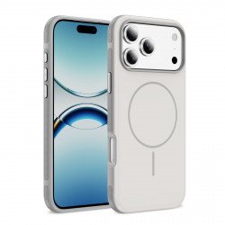 Easy Grip Magnetic Magsafe Compatible Phone Case for Apple iPhone 18 Pro / 17 Pro (White)