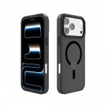Wholesale Magnetic Ring Phone Case with Camera Edge Protection – Magsafe Compatible & Durable Design for Apple iPhone 18 Pro / 17 Pro (Black)