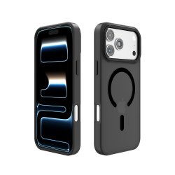 Magnetic Ring Phone Case with Camera Edge Protection – Magsafe Compatible & Durable Design for Apple iPhone 18 Pro / 17 Pro (Black)