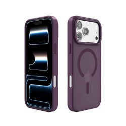 Magnetic Ring Phone Case with Camera Edge Protection – Magsafe Compatible & Durable Design for Apple iPhone 18 Pro Max / 17 Pro Max (Cherry Red)