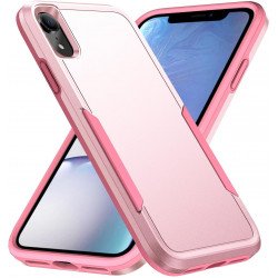 Heavy Duty Strong Armor Hybrid Trailblazer Case Cover for Apple iPhone XR (Pink)