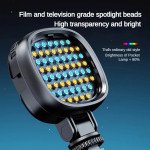 Wholesale RGB Selfie Light with Clip - 3 Lighting Modes & 7 Colors Dimmable LED Video Light with Rechargeable Battery for Universal Cell Phones (Black)