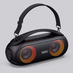 TWS HiFi Large Loud Bass Pro Portable Bluetooth Boombox Speaker (Black)