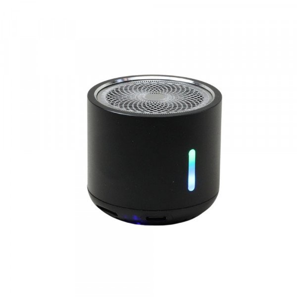 Wholesale Aluminum Mini Cylinder Bluetooth Speaker - High-Volume, Heavy Bass, Portable Design K5 for Universal Cell Phone And Bluetooth Device (Black)