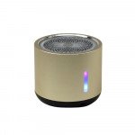 Wholesale Aluminum Mini Cylinder Bluetooth Speaker - High-Volume, Heavy Bass, Portable Design K5 for Universal Cell Phone And Bluetooth Device (Gold)