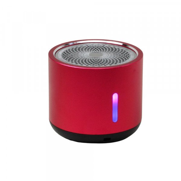 Wholesale Aluminum Mini Cylinder Bluetooth Speaker - High-Volume, Heavy Bass, Portable Design K5 for Universal Cell Phone And Bluetooth Device (Red)