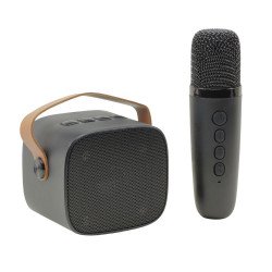Cute Bluetooth Speaker & Microphone: Portable Karaoke Fun, Loud Sound for Music & Song KMS-180 for Universal Cell Phone And Bluetooth Device (Black) Cute Bluetooth Speaker & Microphone: Portable Karaoke Fun, Loud Sound for Music & Song KMS-180 for Universal Cell Phone And Bluetooth Device (Black)
