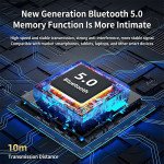 Wholesale Portable Bluetooth Speaker with RGB LED Light - Round Drum Design for Wireless Audio Streaming KMS215 for Universal Cell Phone And Bluetooth Device (Camo)