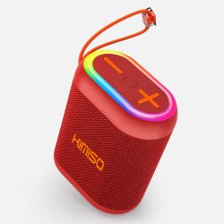 4000 mAh Power Bank Portable Bluetooth Speaker with USB-C / Lighting Cable (Red)