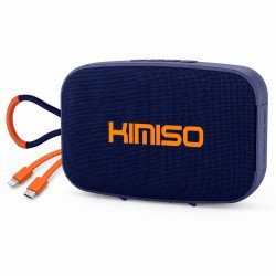 2-in-1 Portable Bluetooth Speaker Power Bank with USB-C / Lighting Cable (Blue)