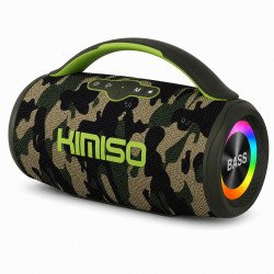 Carry Handle RGB Loud Boombox Stereo Bluetooth Speaker (Camo)