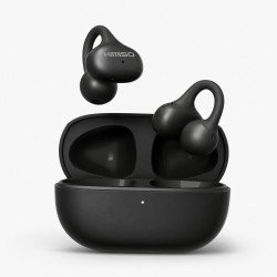 Open-Ear Clip On True Wireless Bluetooth Headphones (Black)