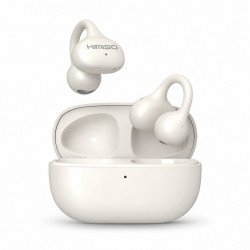Open-Ear Clip On True Wireless Bluetooth Headphones (White)