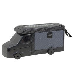 Recreational Vehicle Van Design Portable Bluetooth Speaker - Solar Powered, Multi-Media Compatibility L315 for Universal Cell Phone And Bluetooth Device (Gray)