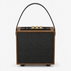Carry Handle Vintage Portable Bluetooth Speaker M100 (Brown)