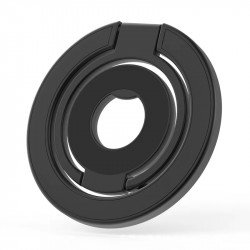 Double-Sided Magnetic MagSafe Ring Phone Holder Foldable WIth Adjustable KIckstand (Black)