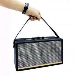 Bass Diaphragm and Subwoofer Design Portable Bluetooth Wireless Speaker for Deep, Dynamic Sound Anywhere (Black)