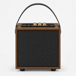 Carry Handle Vintage Portable Bluetooth Speaker M300 (Brown)