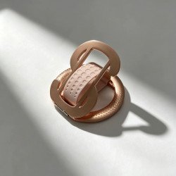 Dollar Sign MagSafe Ring Phone Holder with Kickstand and Silicone Grip (RoseGold)