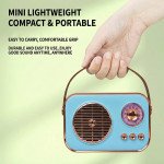 Wholesale Retro Portable Bluetooth Speaker with LED Lighting and FM Radio – Loud Sound & Multiple Playback Options M4 (Black)