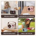 Wholesale Retro Portable Bluetooth Speaker with LED Lighting and FM Radio – Loud Sound & Multiple Playback Options M4 (Black)