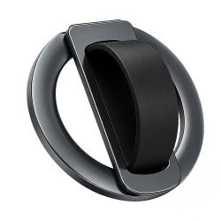 Easy Grip MagSafe Ring Phone Holder with Kickstand (Black)
