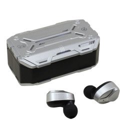 Tech Armor Elite TWS Bluetooth Headphones With Dynamic Battery Display M99Plus for Universal Cell Phone And Bluetooth Device (Silver) Tech Armor Elite TWS Bluetooth Headphones With Dynamic Battery Display M99Plus for Universal Cell Phone And Bluetooth Device (Silver)