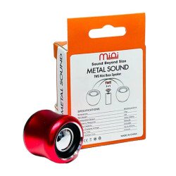 Sound Circle Outdoor Bluetooth Mini Speaker, Aluminum Alloy, Superior Sound Mate C55 for Universal Cell Phone And Bluetooth Device (Red)