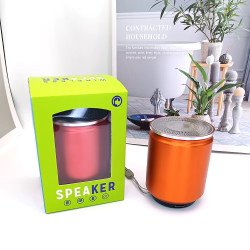 Mini Metal Can Style Portable Bluetooth Speaker (Orange)