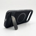 Wholesale Heat Dissipation Device Cooling Magnetic Magsafe Ring Phone Case with Built-in Kickstand for Apple iPhone 17 Air (Gray)