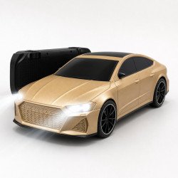 Exotic LED Light SuperCar Sports Car Design Bluetooth Speaker (Gold)