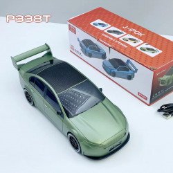 Racing Sports Car with Wing Design Portable Bluetooth Speaker (Green)