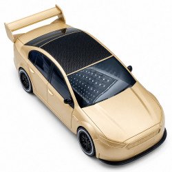 Racing Sports Car with Wing Design Portable Bluetooth Speaker (Gold)