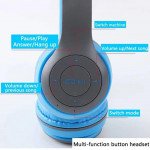 Wholesale Wireless Bluetooth Over-Ear Headphones - Lightweight, Compact & Stylish Design, High-Fidelity Sound P47 for Universal Cell Phone And Bluetooth Device (Blue)