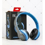 Wholesale Wireless Bluetooth Over-Ear Headphones - Lightweight, Compact & Stylish Design, High-Fidelity Sound P47 for Universal Cell Phone And Bluetooth Device (Blue)